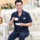 Đồ ngủ nam tay ngắn quần cotton mùa hè trung niên cộng với phân bón XL cha cardigan dịch vụ tại nhà