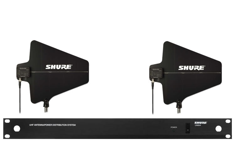 SHURE Shul UA844SWB LC Wireless Antenna Amplifier Antenna Distribution System Shark Flag Shark
