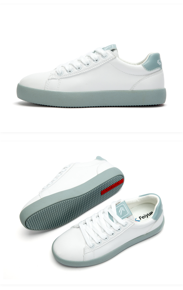 CM trong nước feiyue bước nhảy vọt mới nhỏ màu trắng giày nữ sợi nhỏ da giày thường Hàn Quốc phiên bản của thể thao hoang dã giày giày jordan xám trắng