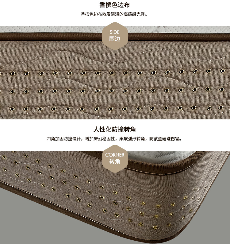 Nệm Yalan Nệm cao su 1,5 m / 1,8 m giường đôi Simmons nệm lò xo Khách sạn phiên bản sườn núi - Nệm nệm kim cương 1m6