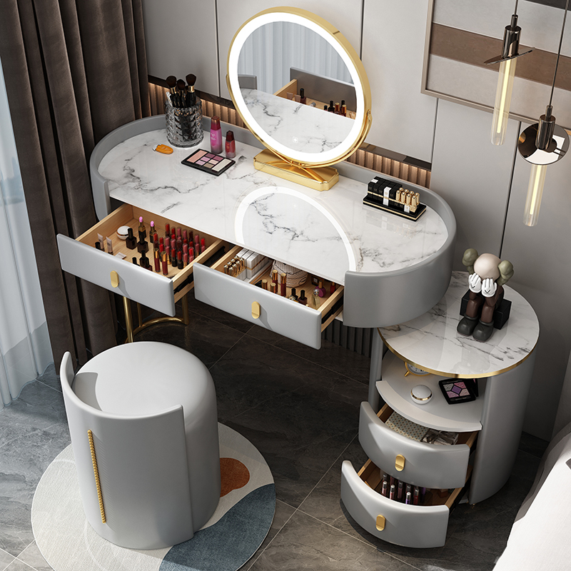 Light Extravagant Makeup Desk Bedroom 2022 New Modern Simplicity Joins Wind Small Family Style Makeup Table Containing Cabinet
