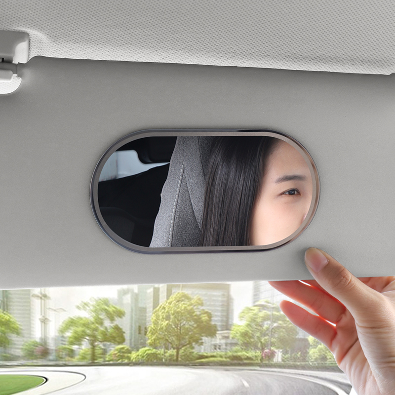 Car Visor Mirror Car Versatile with thin stainless steel interior Dressing Cosmetic Mirror Cosmetic Mirror Cosmetic
