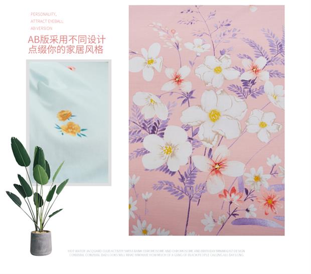 (Welfare mùa xuân người hâm mộ mới, trừ đi 20) bông chéo denim bông denim đơn giản cao - Bộ đồ giường bốn mảnh chăn ga gối everon