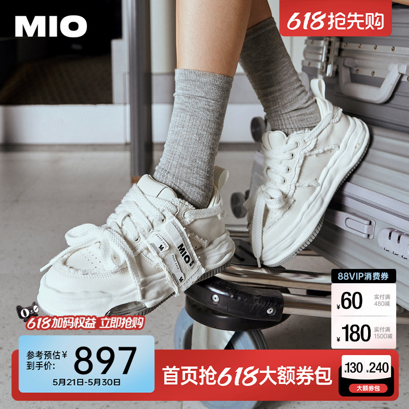 Tan Jianci's Same Style Mio Sneakers, Casual Shoes, Thick-Soled Sneakers, Couple's Dissolving Shoes, Platform Shoes, Loafers, Men's and Women's Shoes