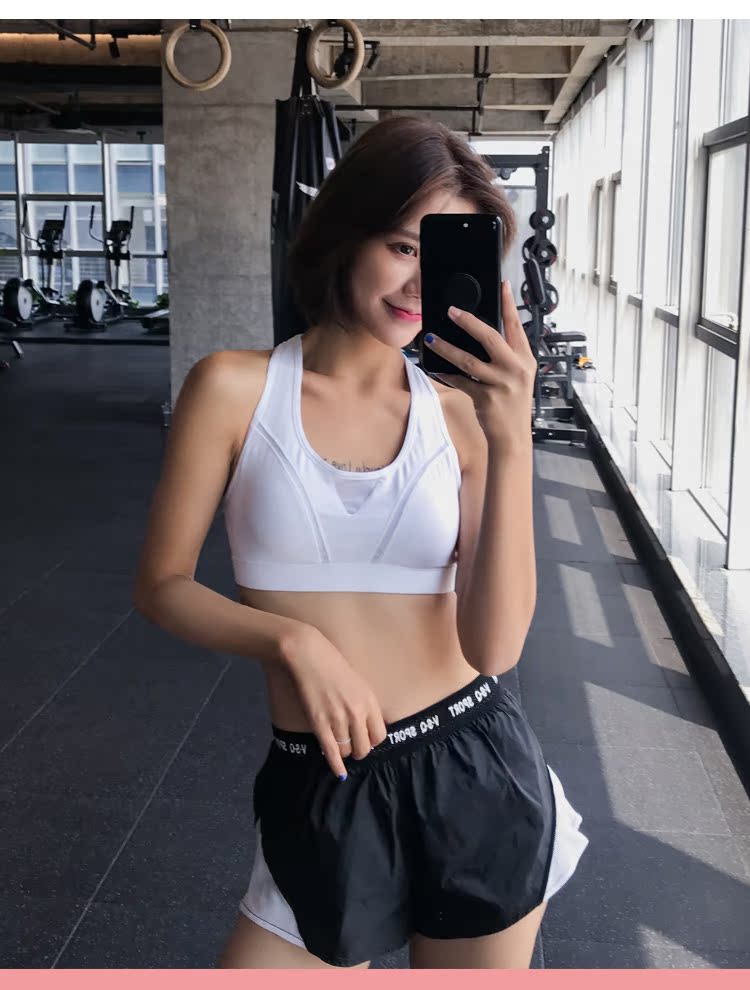 QTS thể thao đồ lót thể thao phụ nữ không có vòng thép tập hợp áo ngực chống sốc yoga làm đẹp áo vest thể dục cường độ cao quần áo tập thể dục