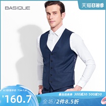 Yuanben mens suit vest Business slim jacket vest Wool suit horse clip British trend