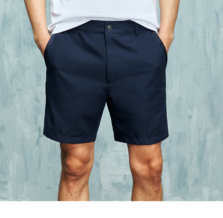 2 màu bên trang trí phù hợp với quần short Yuanben 210019 nam mùa hè mỏng mỏng kinh doanh bình thường năm quần