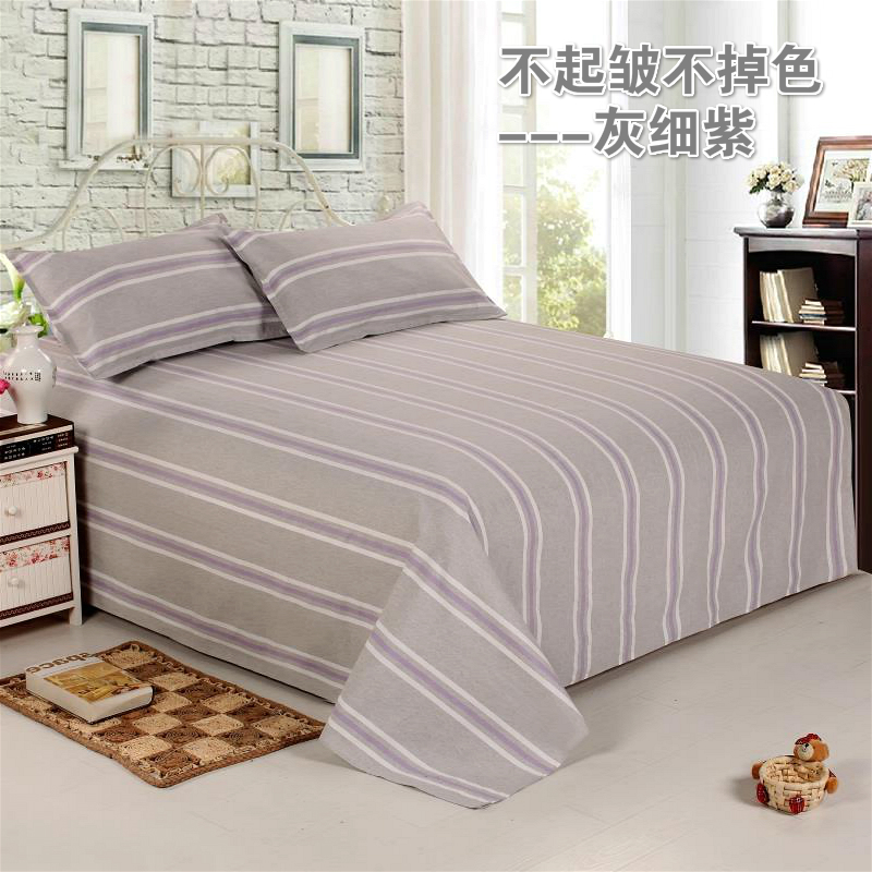 Xử lý tấm vải thô cũ ba mảnh tấm vải thô thô cũ giường đơn giường đôi đơn 1,5 1,8 m ga giường cotton