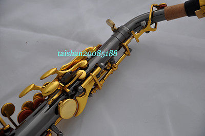 Đẹp saxophone đen niken cao F chuyên nghiệp phương Tây chơi nhạc cụ saxophone gió cụ người lớn violon