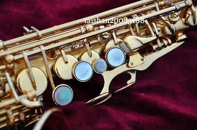 Mua sắm saxophone cong cao gió mạ vàng cao F mới chuyên nghiệp phương Tây chơi nhạc cụ saxophone / ống mua đàn nguyệt
