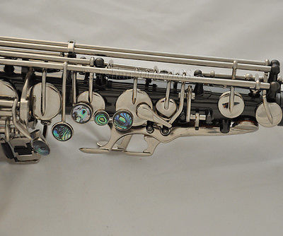 Mua sắm Saxophone Alto Black Silver Niken Vàng High F Nhạc cụ phương Tây chuyên nghiệp Saxophone / Tube đàn acoustic