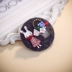 Thời trang Hàn Quốc dễ thương màu sắc thỏ hoa giỏ trâm pin cổ áo phụ nữ retro corsage với đồ trang sức hoa cài áo Trâm cài
