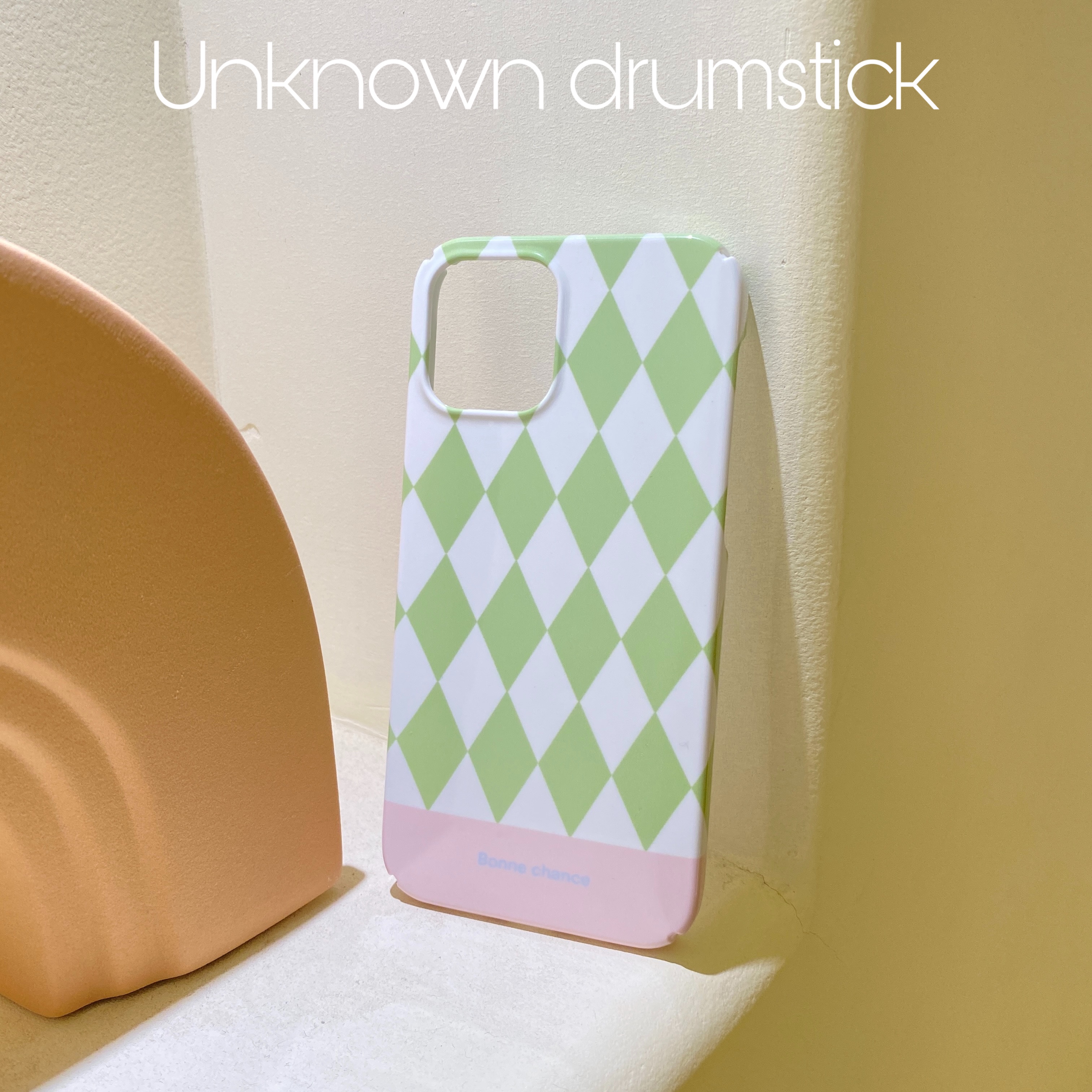 Originally suitable for Apple iphone13promax mobile phone case 11 green rhombic 12 niche xr film ins Korea