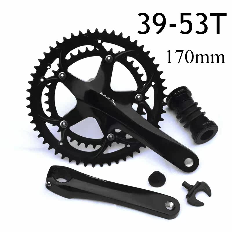 Jiankun 10 speed tooth disc highway 20 speed tooth disc 53 39T folding car hollow integrated wheel compatible with Shimano