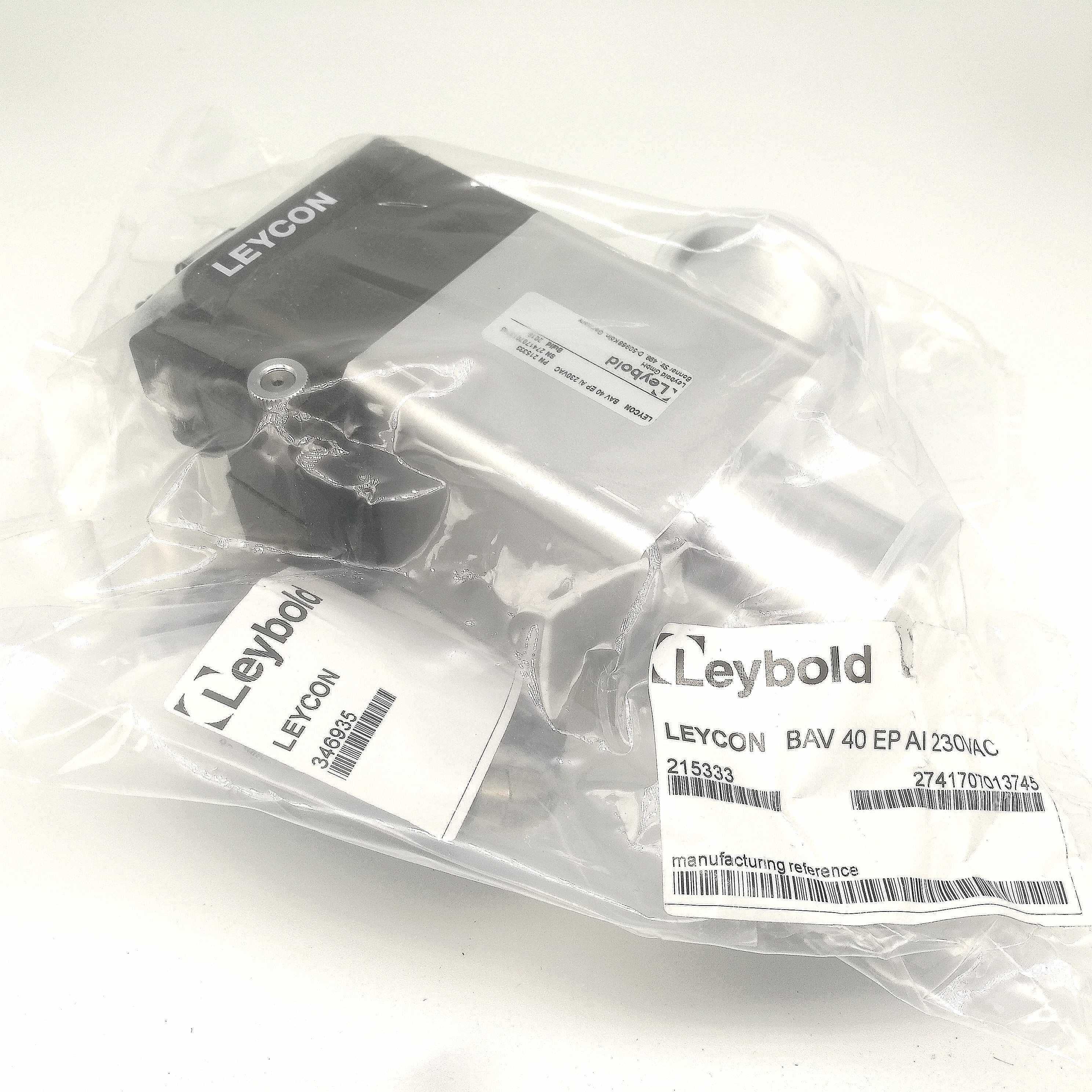 German Leipel KN40 high vacuum solenoid valve BAV40EPAL230VAC