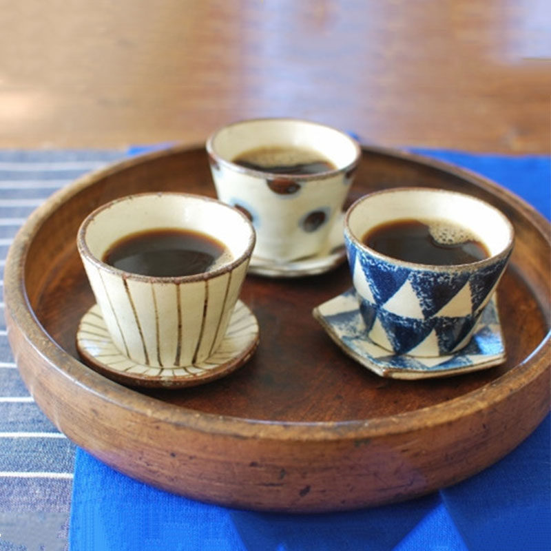 Japanese and Fengyuan Imported Japanese Renaissance Personality Rough Ceramic Single Single Drink a Little Cup of Black Tea Cup