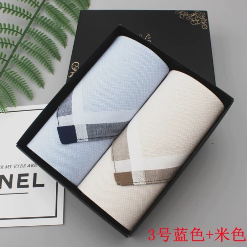 Хлопковый мужской носовой платок, мягкая модная экологичная подарочная коробка, подарок на день рождения, впитывает пот и запах