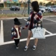 Áo mẹ con mặc mùa đông 2018 mới phiên bản Hàn Quốc của hai mẹ con gia đình áo ba lỗ áo len dày áo yếm gia đình