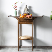 For the Taichung-style Guanyin Buddha table one meter high for table incense case solid wood Caio Buddha niche dedicated to the home economy Shentai