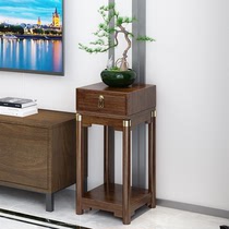 Chinese style flower racks indoor living-room minimalist Flower Several shelves Balcony Green Lori Modern Light Lavish Solid Wood Flower Pots Floor Shelf