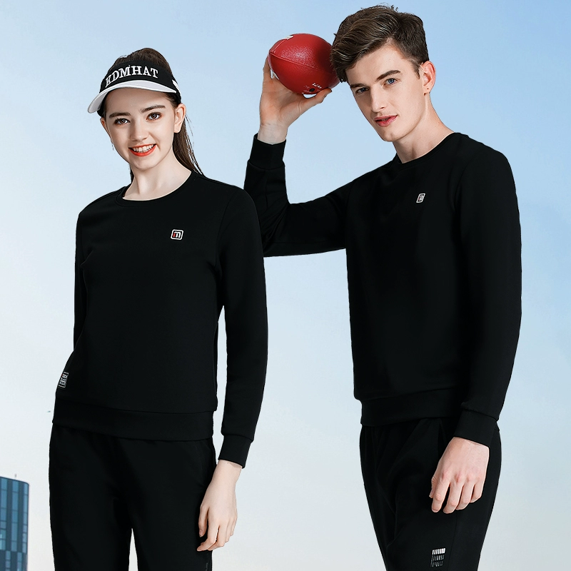 Áo thun dài tay áo thun mùa thu mới moggon milipede dragon 60291 thương hiệu truy cập cổ tròn vài áo len - Thể thao lông cừu / jumper