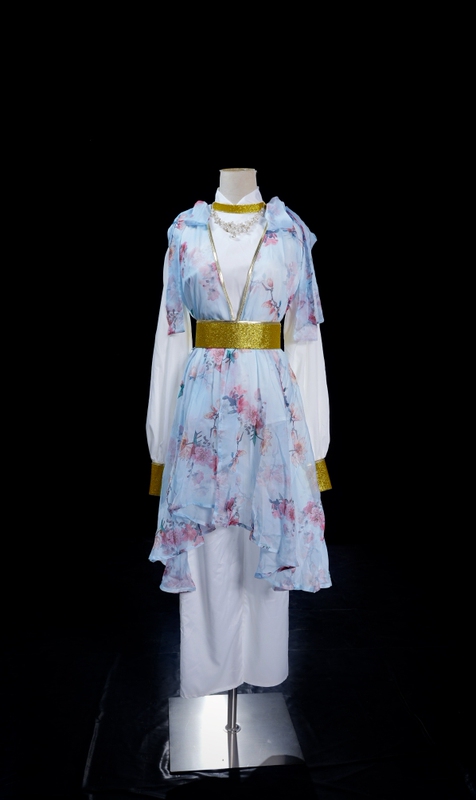 Weng Meiling Huang Rong's Same Style Film and Television Costume Cos Clothing Carving Hero Biography Huang Rong's Same Style Clothing Photo Performance Clothing
