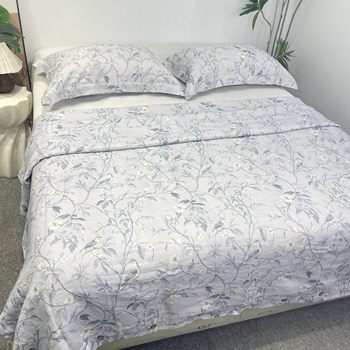 Exclusive for live broadcast - hemp bedding four-piece set with digital printing of 11 pieces, standard size, enzyme water, good hand feeling