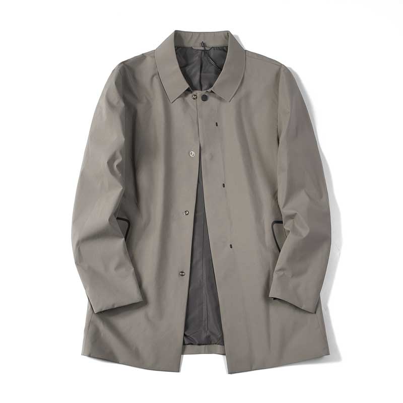 Long version of the wind clothes men in the seamless press-rubber windproof and breathable automatic magnetic buckle prepared for picky