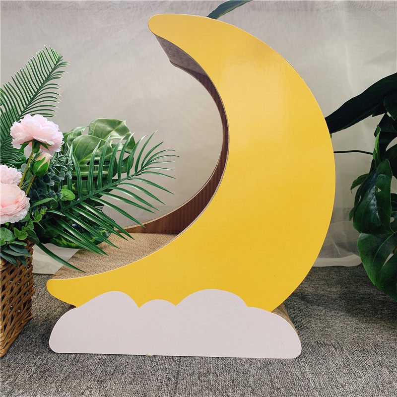 Japan wind moon cat scratch board Cloud cat toy Corrugated paper claw board Creative net red Water ice Moon cat nest