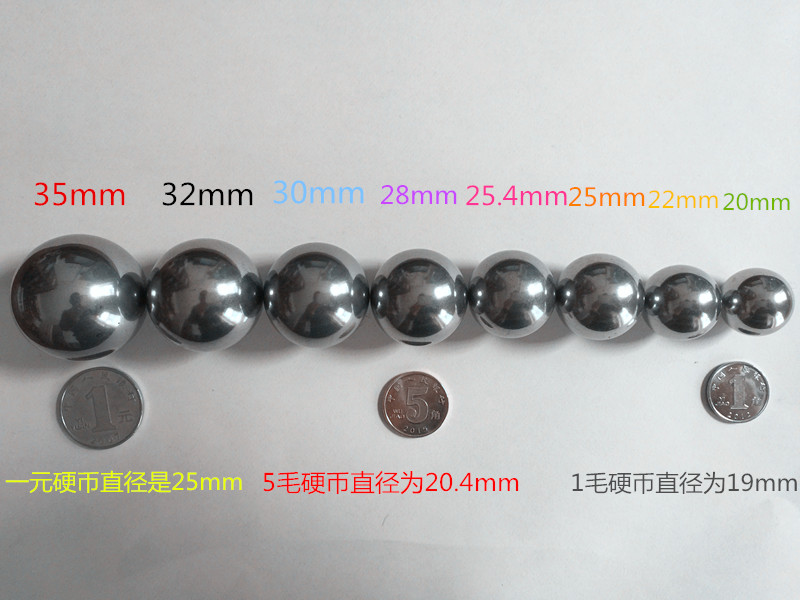 304 stainless steel steel ball round steel ball diameter 8mm-50mm Industrial fitness solid grinding mixed light experiment