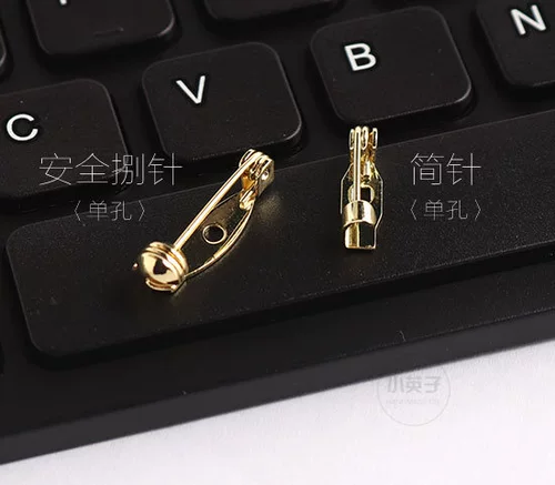 Безопасная брошь, медные качественные аксессуары на лацкан ручной работы, 5 шт, DIY