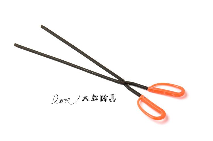 Fire Tongs Carbon Fire Tongs Pick Up Garbage Pincers Barbecue Pincers Carbon Clips Coal Polo Pliers Red Glue Fire Tongs Lengthened Fire Tongs