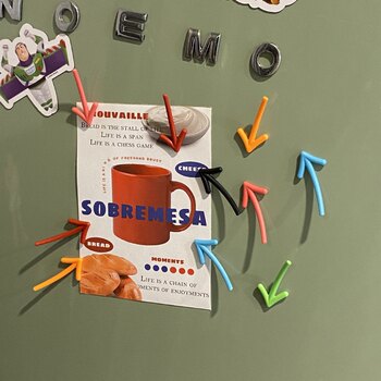 Magnetic refrigerator magnet arrow decorative magnet