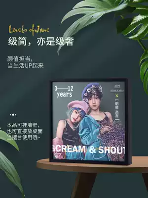 High-end custom photo frame Couple girlfriends birthday Valentine's Day anniversary gift can be set up and hung handmade creative photo frame