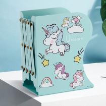 Retractable small book stand bookshelf Student desktop folding book storage finishing clip Desk reading shelf