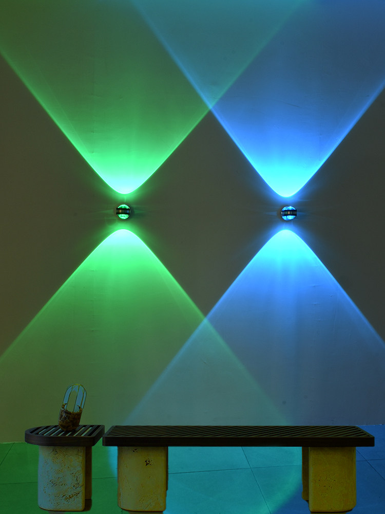 Modern minimalist lec wall lamp living room bedroom bar ktv aisle corridor mural decorative lamp colorful lamp crystal lamp