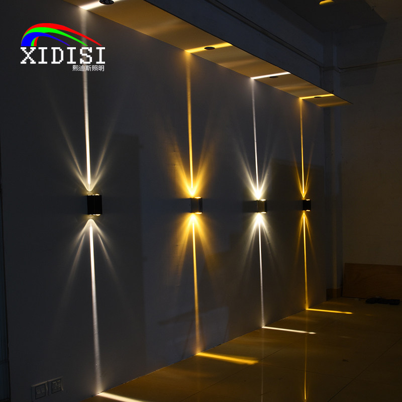 Line lights color lights home ktv bar bar corridor aisle exterior wall stairs outdoor waterproof spotlight wall light