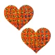Оранжевое кубическое сердце