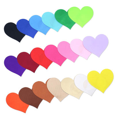 Chest patch, anti-glare patch, disposable breast patch, ultra-thin heart-shaped, red/skin/black/purple satin, breathable and won't fall off when swimming