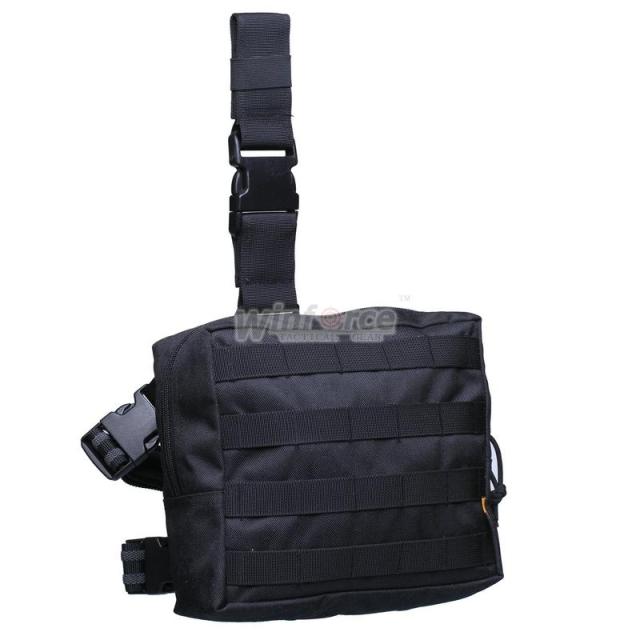 Winforce MOLLE Tactical Low Leg Bag CORDURA Outdoor Riding Pack equipped with package