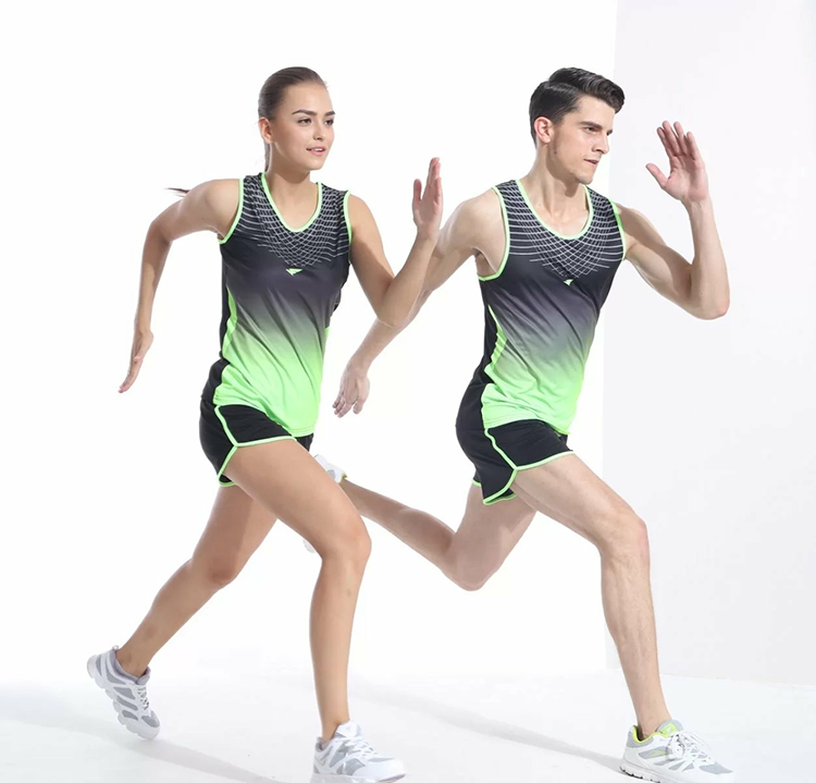 Track and field suit suit men's running suit primary and secondary school students new couple fitness training suit examination track and field sports suit