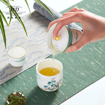(Wei Ya recommended) Margolonte Yuanshan Bone China Tea Cup Portable Travel Pack Kung Fu Tea Set