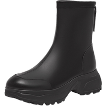 Bestu 2024 Autumn and Winter New Trendy Outdoor Sports Style Short Boots Round Toe Thick-soled Womens Boots S6061DD4