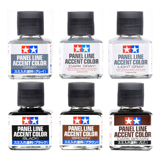 Tamiya bleeding line liquid black gray brown 87131 Gundam model old stain lotion X20 bleeding line pen