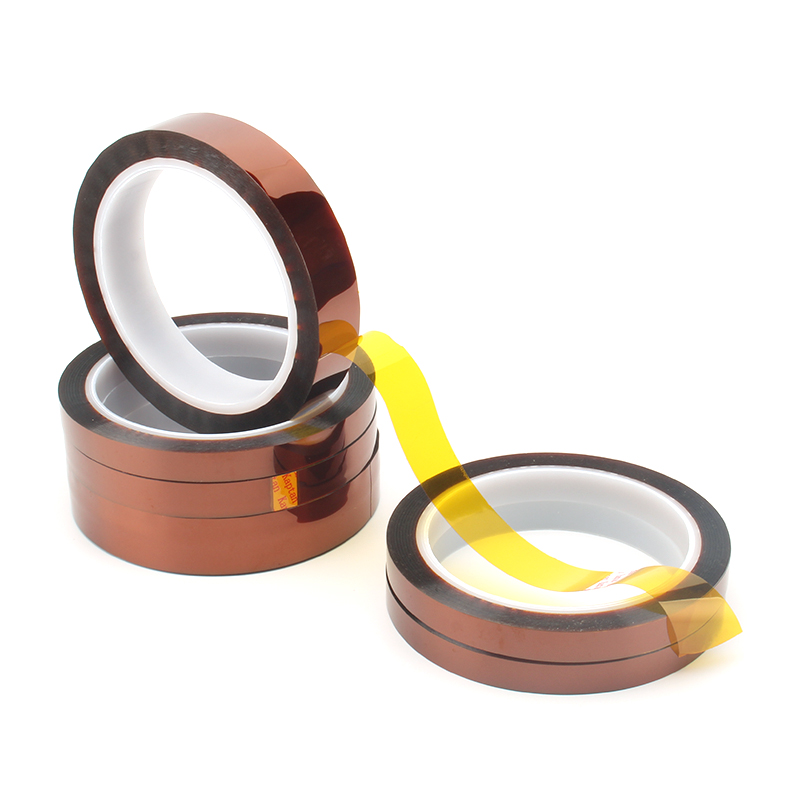 Băng vàng ngón tay nhiệt độ cao dày 0,06 Băng cách nhiệt băng nhiệt độ cao Băng keo polyimide 60MM33 mét