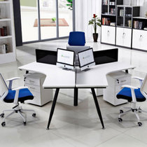 Beijing office furniture staff table minimalist fashion desk 3 people position 6-place staff table combined screen station