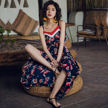 Bohemia resort dress beach dress women Summer 2019 new slim seaside holiday dress