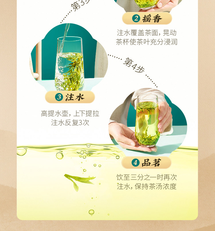 【中国直邮】 狮峰茶叶 2025新茶上市狮峰牌西湖龙井茶叶礼盒装明前特级青花绿茶 200g送礼