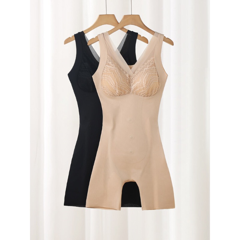 Back-Removable One-Piece Shapewear with Built-In Bra, Tummy Control, Waist Shaping, Body Shaping, Tummy Flattening, and Hip-Hugging Shapewear