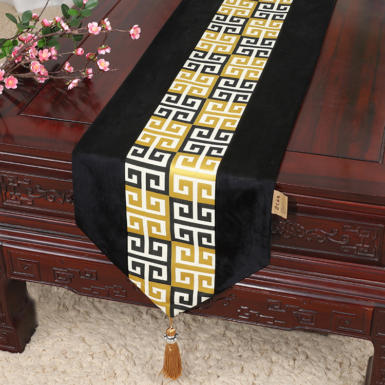 Yibi Xu new Zen bàn bàn cờ Trung Quốc phong cách vải trà retro bàn trà TV tủ bàn cà phê vải - Khăn trải bàn khăn trải bàn dưới kính bàn gỗ